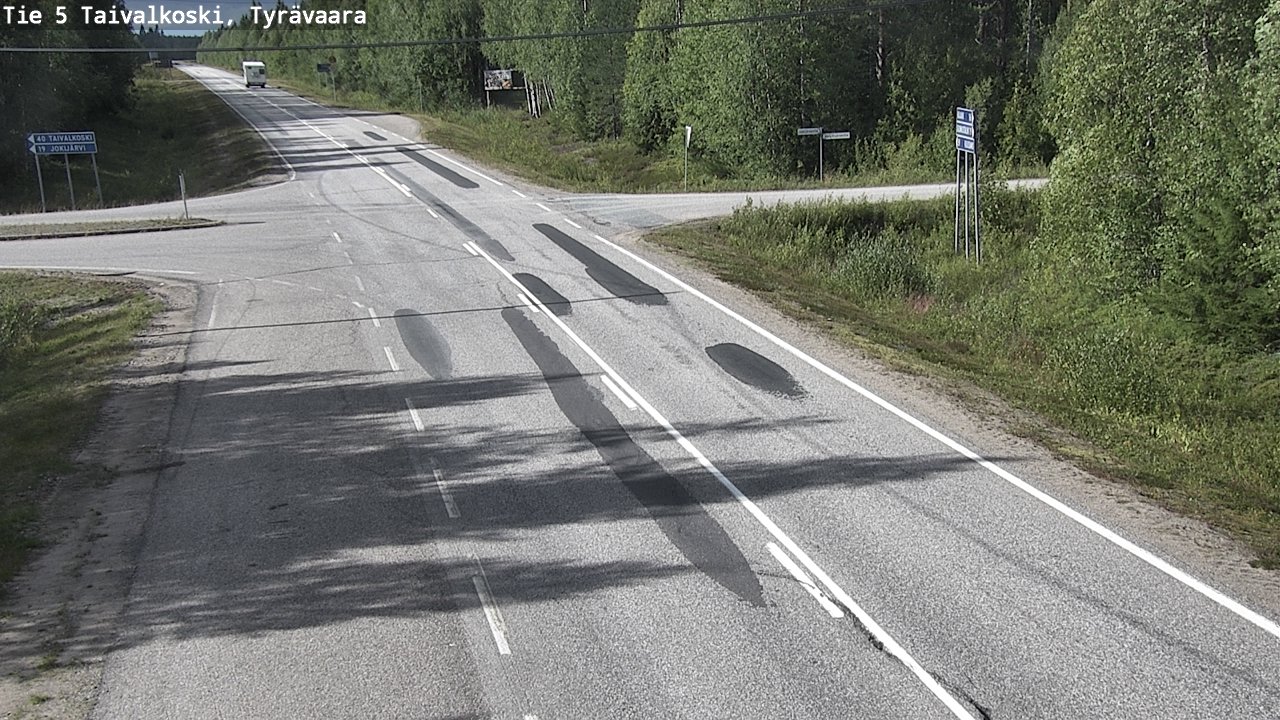 Kelikamerat Kuva Tie 5 Taivalkoski, Tyrävaara, Taivalkoski, Pohjois-Pohjanmaa