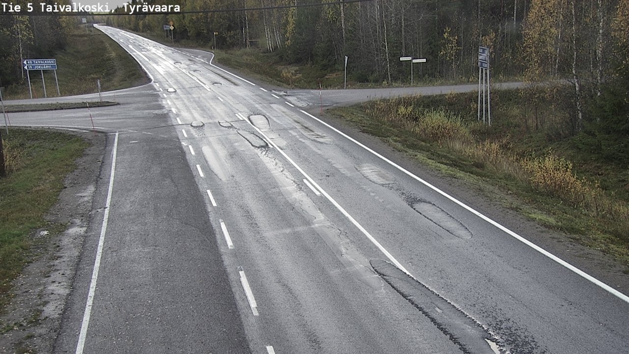 Kelikamerat Kuva Tie 5 Taivalkoski, Tyrävaara, Taivalkoski, Pohjois-Pohjanmaa