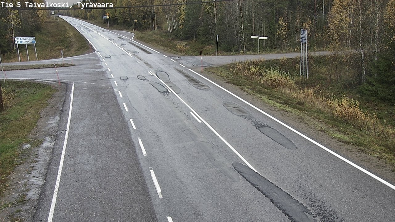 Kelikamerat Kuva Tie 5 Taivalkoski, Tyrävaara, Taivalkoski, Pohjois-Pohjanmaa