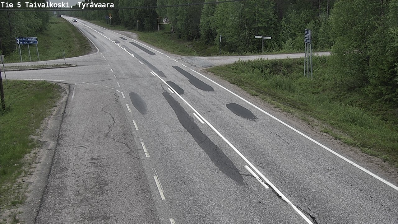 Kelikamerat Kuva Tie 5 Taivalkoski, Tyrävaara, Taivalkoski, Pohjois-Pohjanmaa