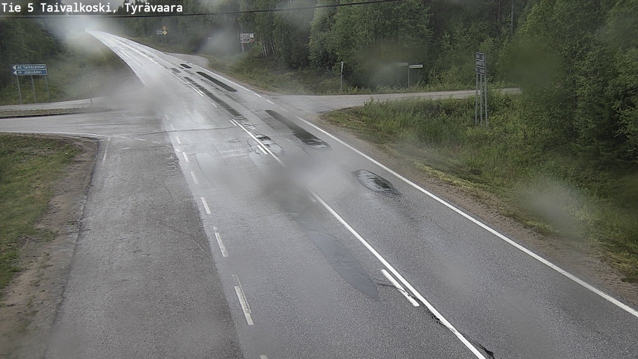 Kelikamerat Kuva Tie 5 Taivalkoski, Tyrävaara, Taivalkoski, Pohjois-Pohjanmaa