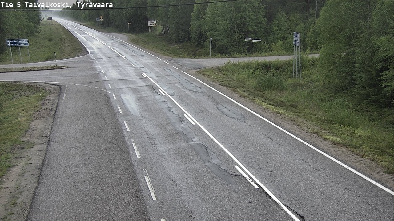 Kelikamerat Kuva Tie 5 Taivalkoski, Tyrävaara, Taivalkoski, Pohjois-Pohjanmaa
