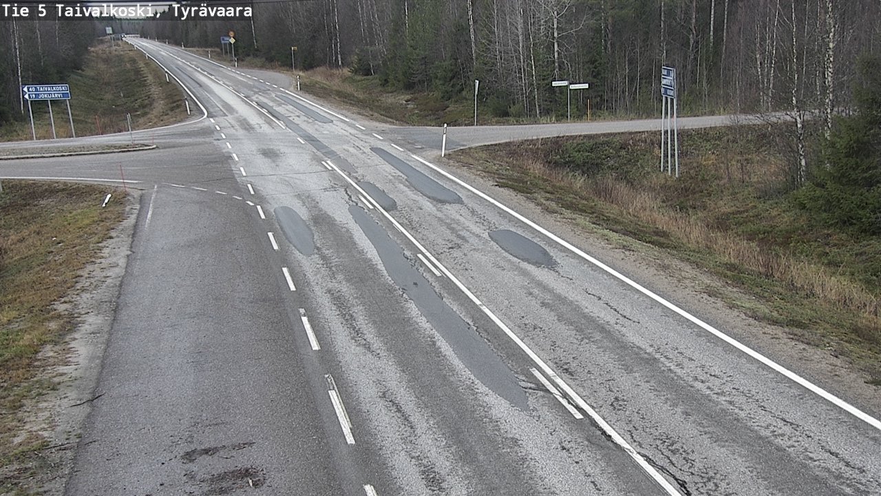 Kelikamerat Kuva Tie 5 Taivalkoski, Tyrävaara, Taivalkoski, Pohjois-Pohjanmaa