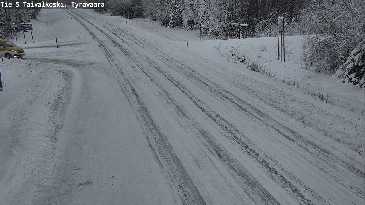 Weather Camera Image Road 5 Taivalkoski, Tyrävaara, Taivalkoski, Pohjois-Pohjanmaa