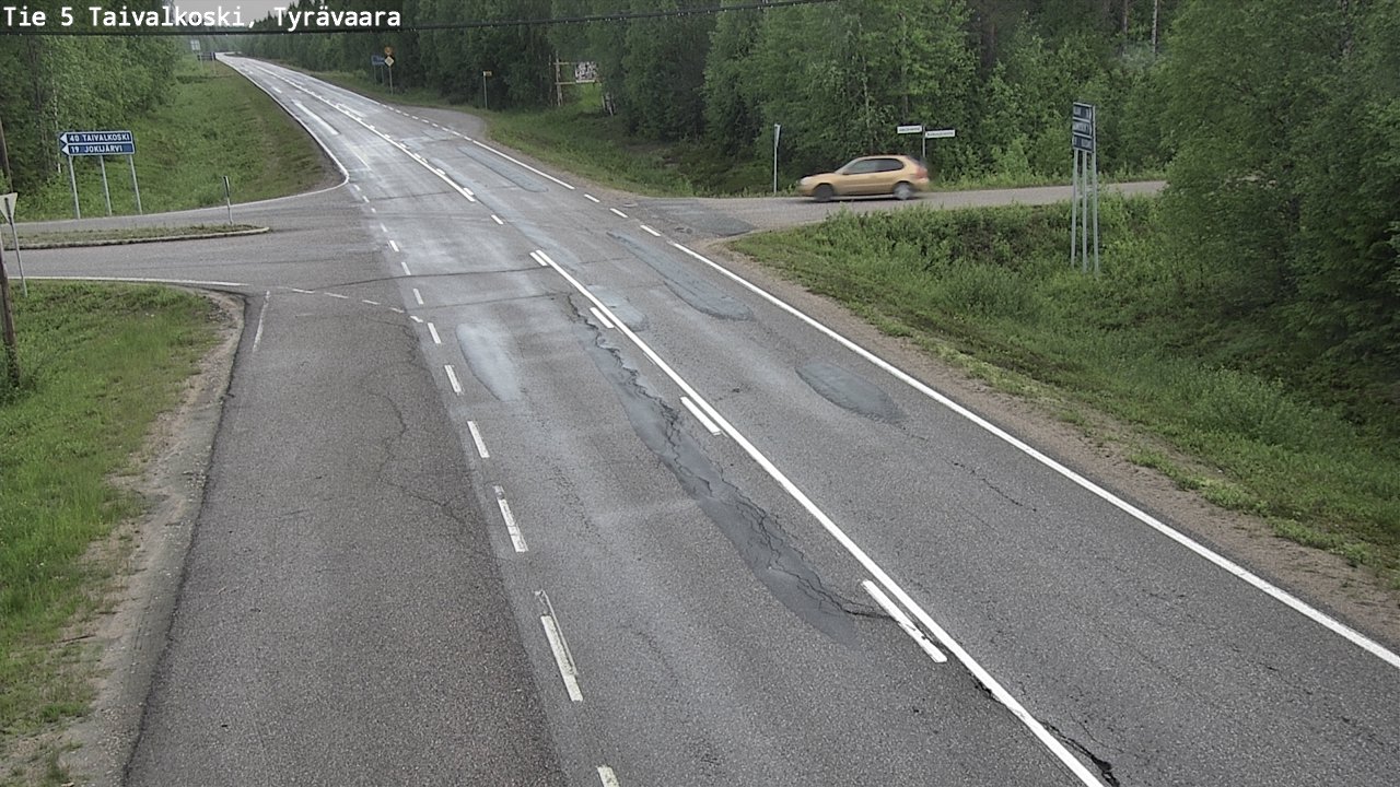 Kelikamerat Kuva Tie 5 Taivalkoski, Tyrävaara, Taivalkoski, Pohjois-Pohjanmaa
