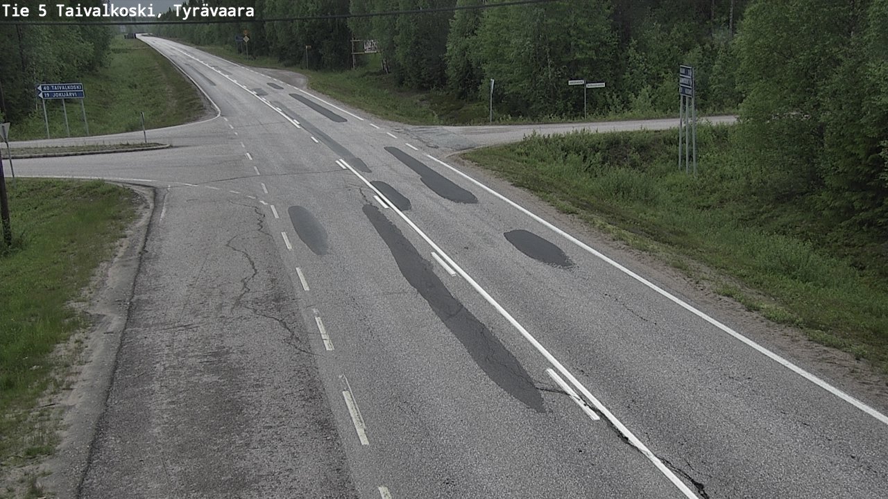 Kelikamerat Kuva Tie 5 Taivalkoski, Tyrävaara, Taivalkoski, Pohjois-Pohjanmaa