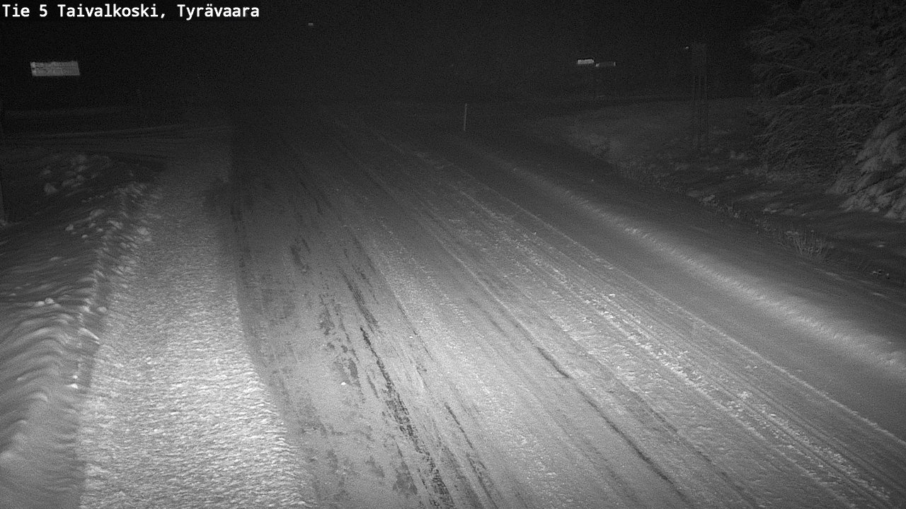Weather Camera Image Road 5 Taivalkoski, Tyrävaara, Taivalkoski, Pohjois-Pohjanmaa