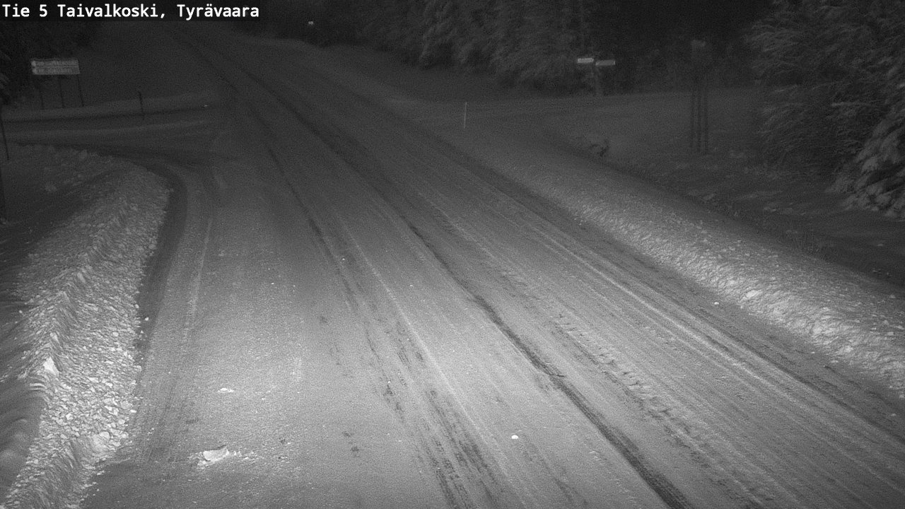 Weather Camera Image Road 5 Taivalkoski, Tyrävaara, Taivalkoski, Pohjois-Pohjanmaa