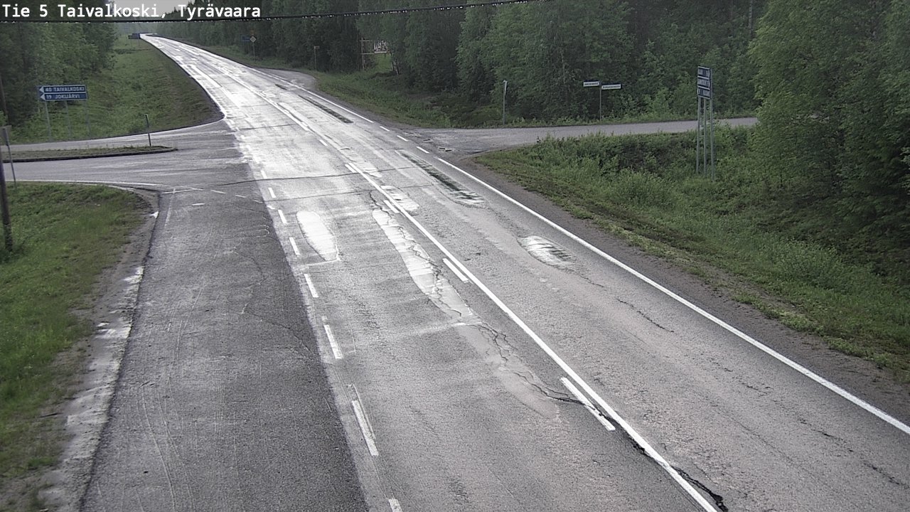 Kelikamerat Kuva Tie 5 Taivalkoski, Tyrävaara, Taivalkoski, Pohjois-Pohjanmaa