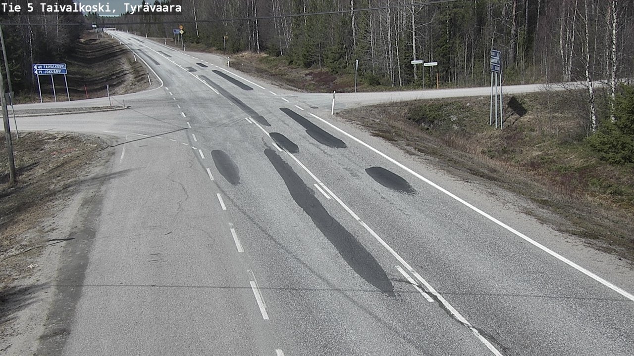 Kelikamerat Kuva Tie 5 Taivalkoski, Tyrävaara, Taivalkoski, Pohjois-Pohjanmaa