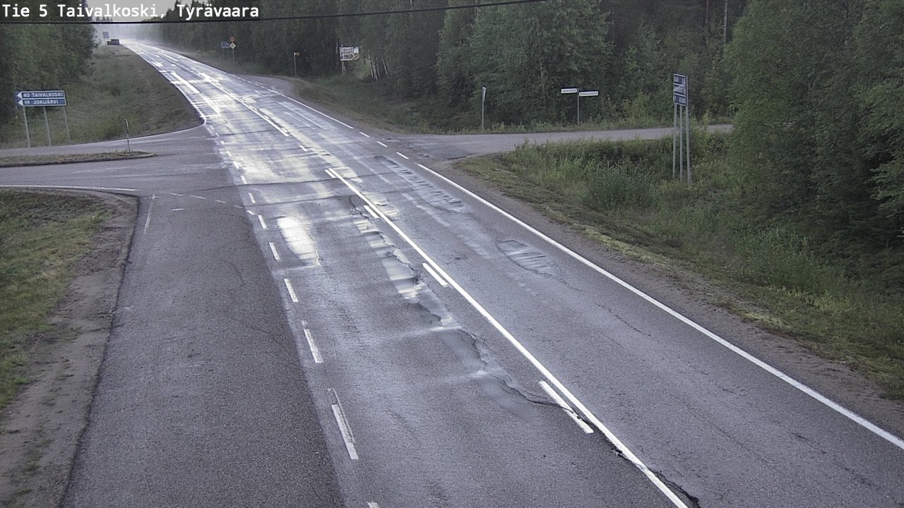 Kelikamerat Kuva Tie 5 Taivalkoski, Tyrävaara, Taivalkoski, Pohjois-Pohjanmaa