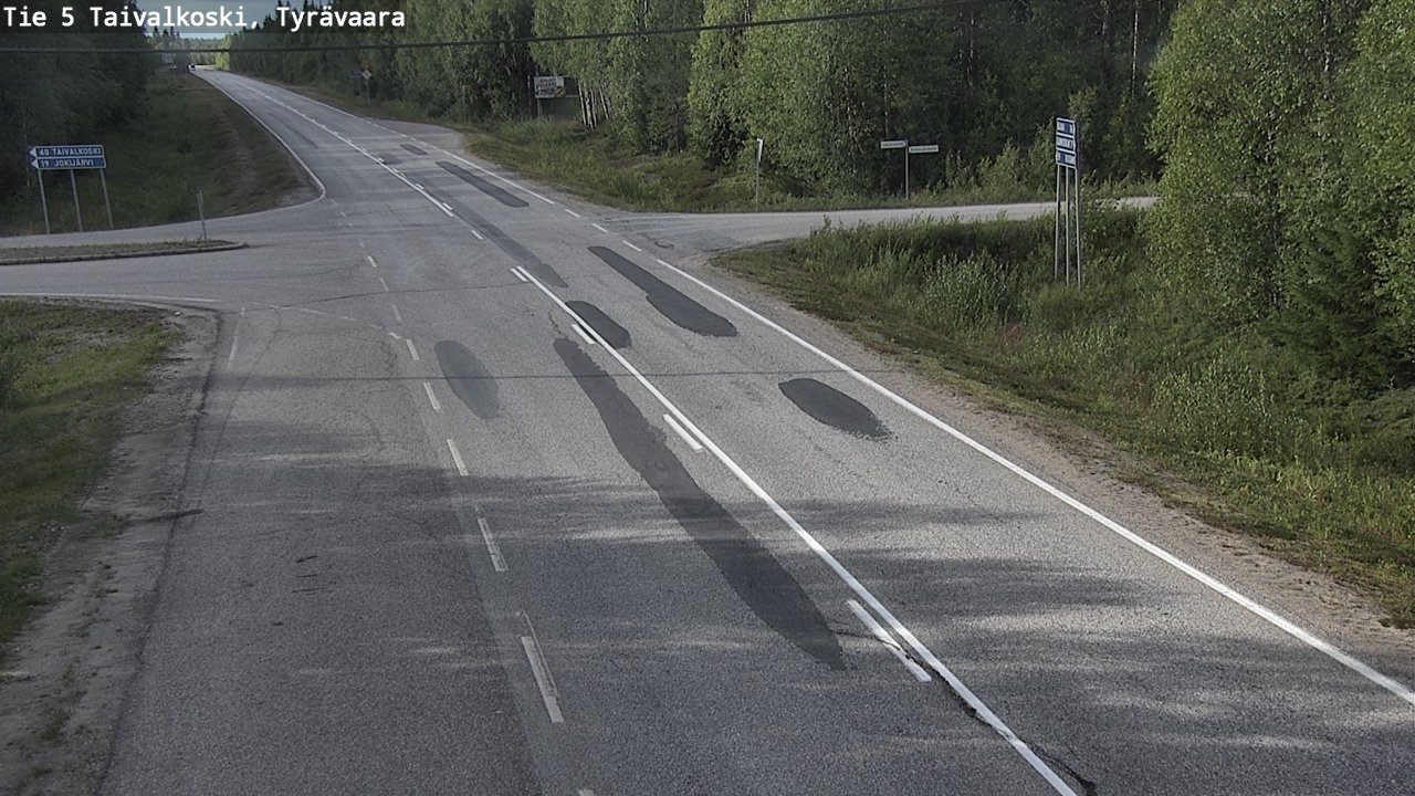 Kelikamerat Kuva Tie 5 Taivalkoski, Tyrävaara, Taivalkoski, Pohjois-Pohjanmaa