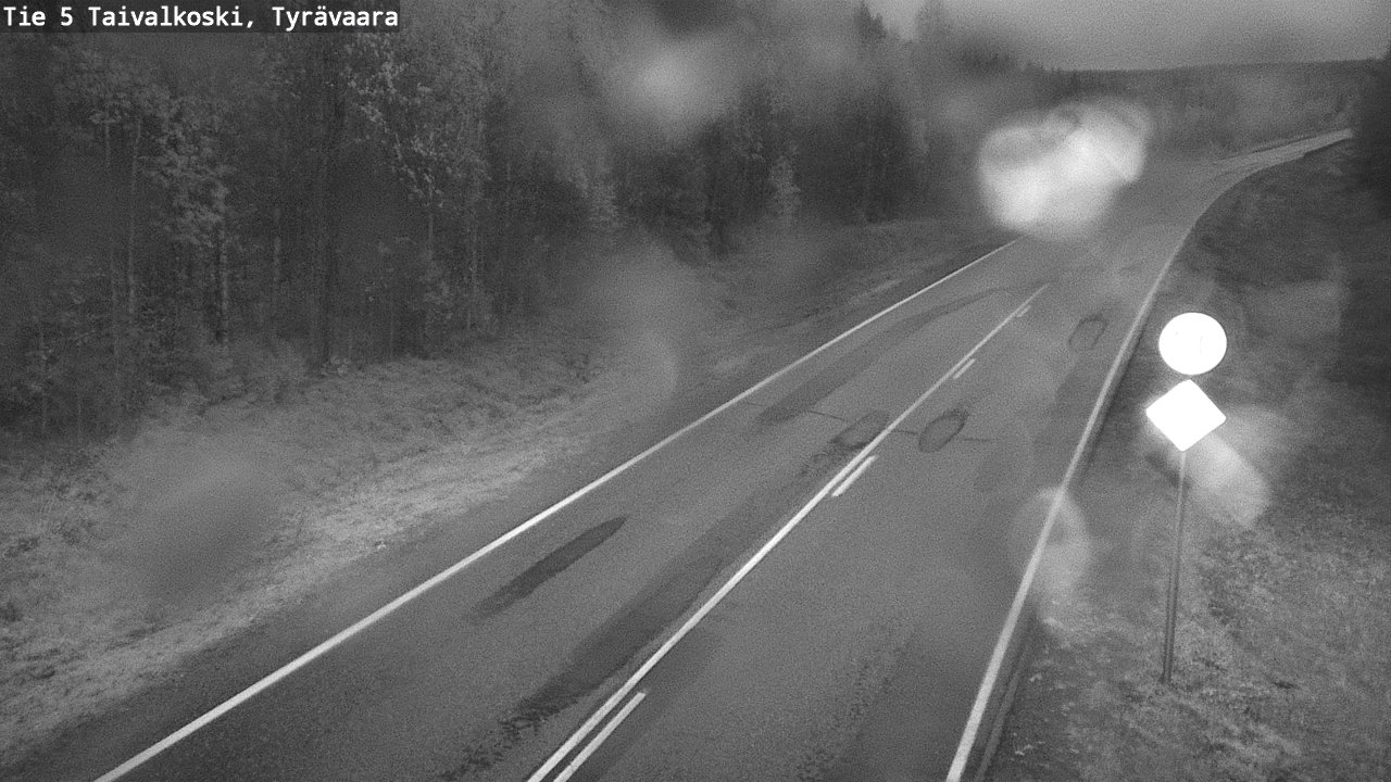 Weather Camera Image Road 5 Taivalkoski, Tyrävaara, Taivalkoski, Pohjois-Pohjanmaa