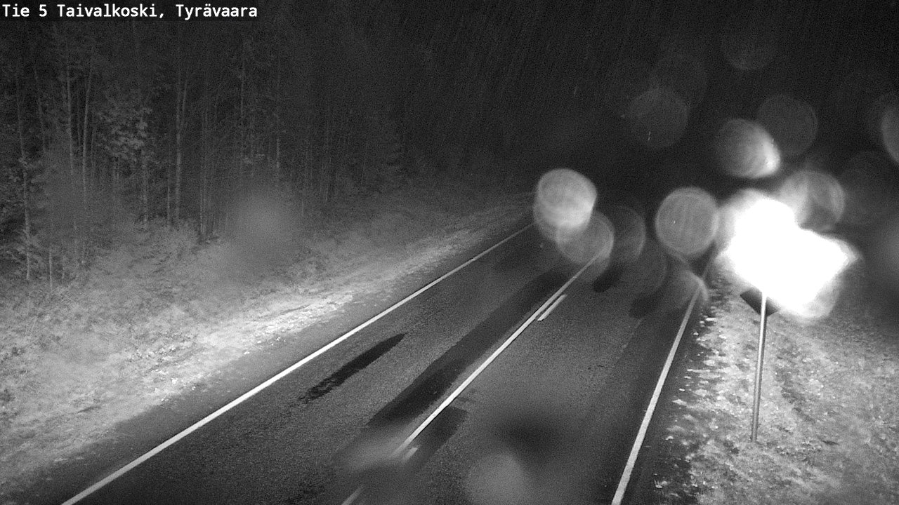 Weather Camera Image Road 5 Taivalkoski, Tyrävaara, Taivalkoski, Pohjois-Pohjanmaa