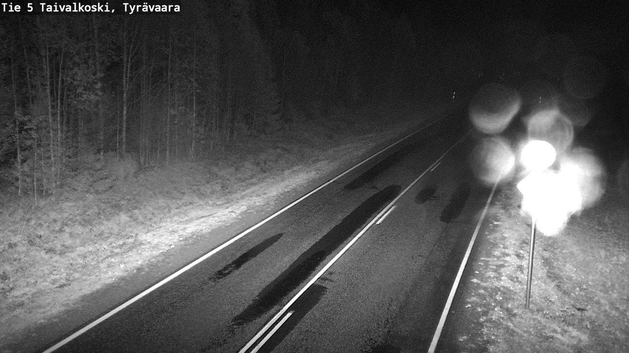 Weather Camera Image Road 5 Taivalkoski, Tyrävaara, Taivalkoski, Pohjois-Pohjanmaa