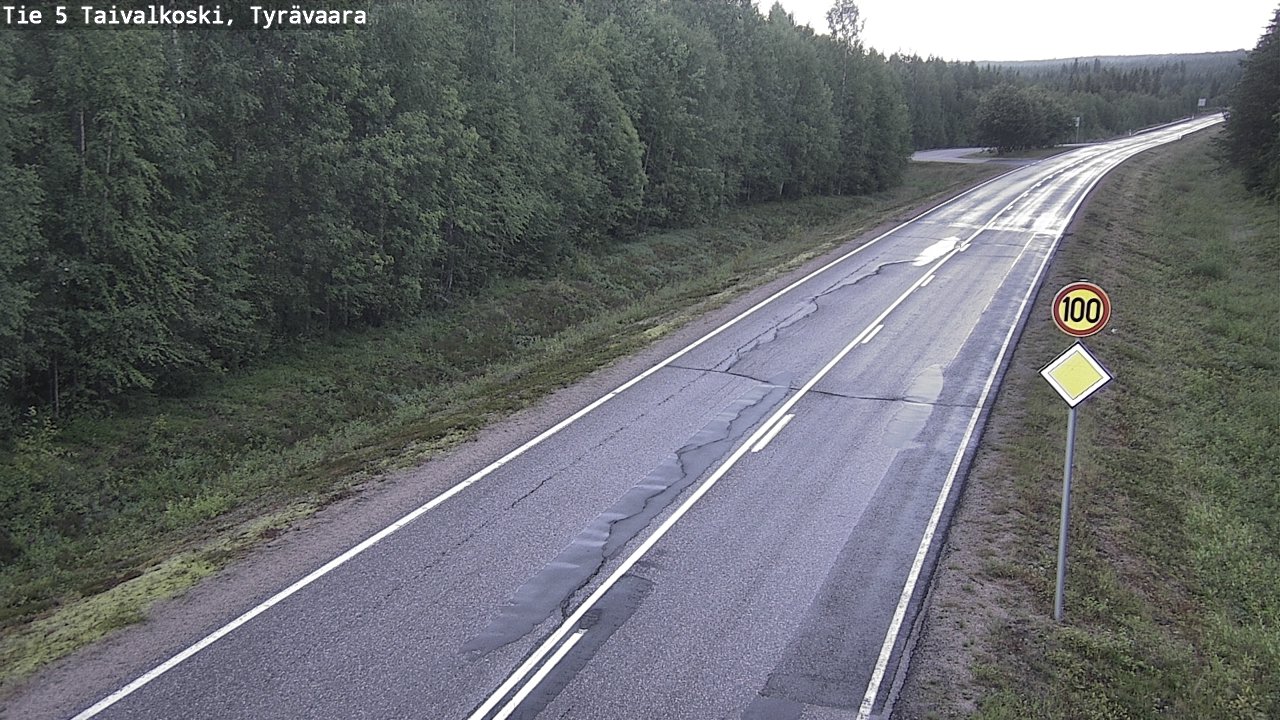 Kelikamerat Kuva Tie 5 Taivalkoski, Tyrävaara, Taivalkoski, Pohjois-Pohjanmaa