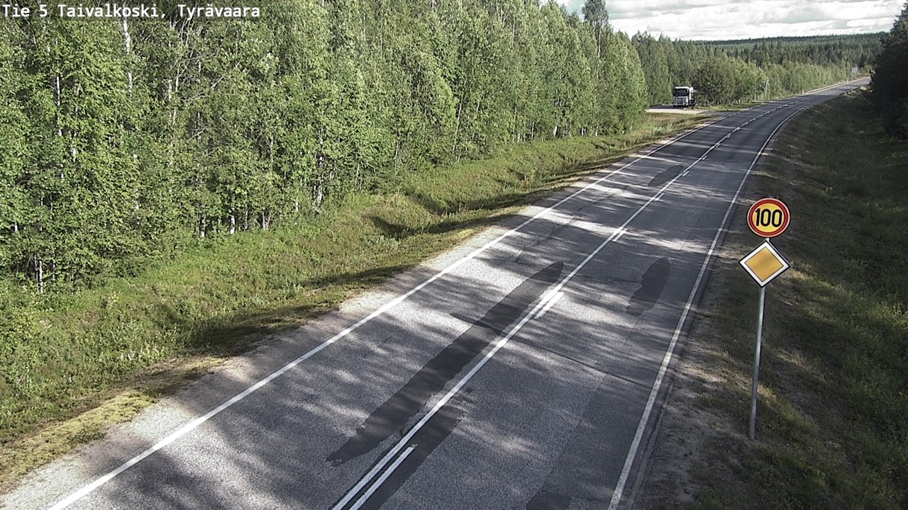 Kelikamerat Kuva Tie 5 Taivalkoski, Tyrävaara, Taivalkoski, Pohjois-Pohjanmaa