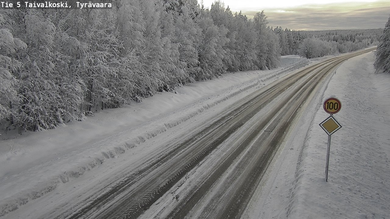 Kelikamerat Kuva Tie 5 Taivalkoski, Tyrävaara, Taivalkoski, Pohjois-Pohjanmaa