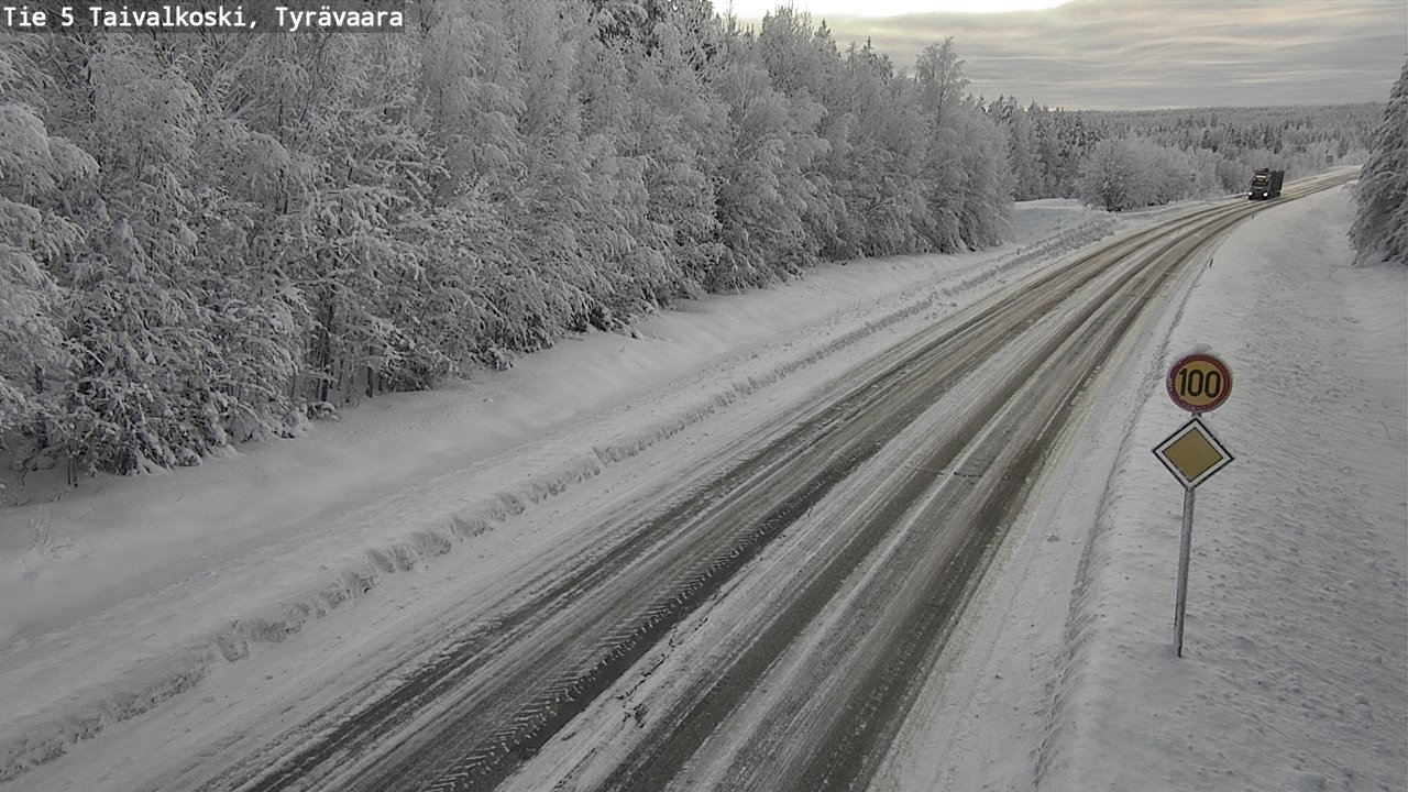 Kelikamerat Kuva Tie 5 Taivalkoski, Tyrävaara, Taivalkoski, Pohjois-Pohjanmaa