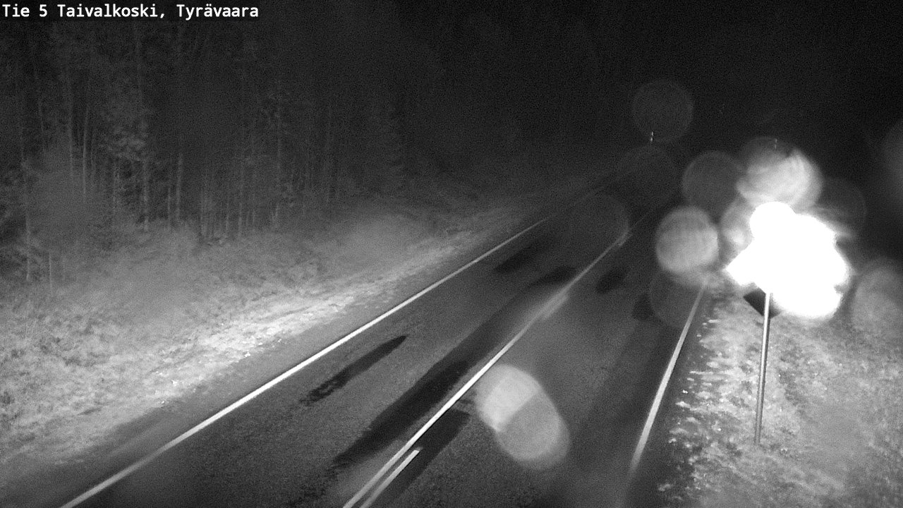 Weather Camera Image Road 5 Taivalkoski, Tyrävaara, Taivalkoski, Pohjois-Pohjanmaa