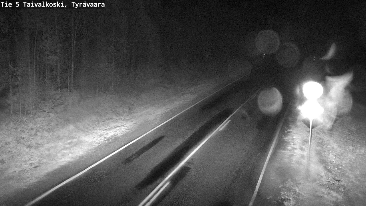 Weather Camera Image Road 5 Taivalkoski, Tyrävaara, Taivalkoski, Pohjois-Pohjanmaa