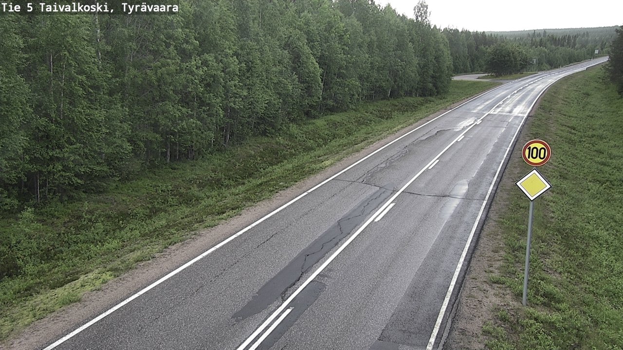 Kelikamerat Kuva Tie 5 Taivalkoski, Tyrävaara, Taivalkoski, Pohjois-Pohjanmaa