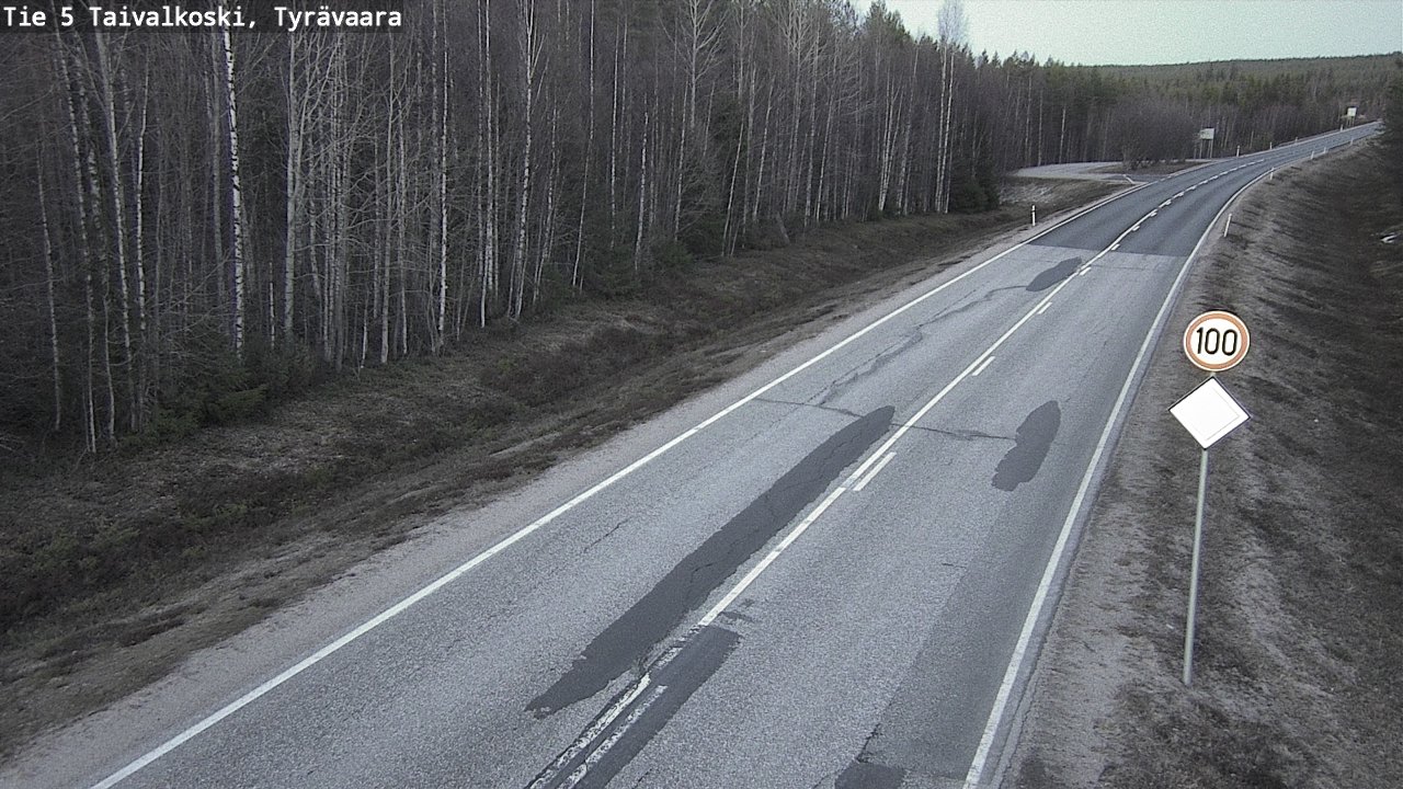 Weather Camera Image Road 5 Taivalkoski, Tyrävaara, Taivalkoski, Pohjois-Pohjanmaa