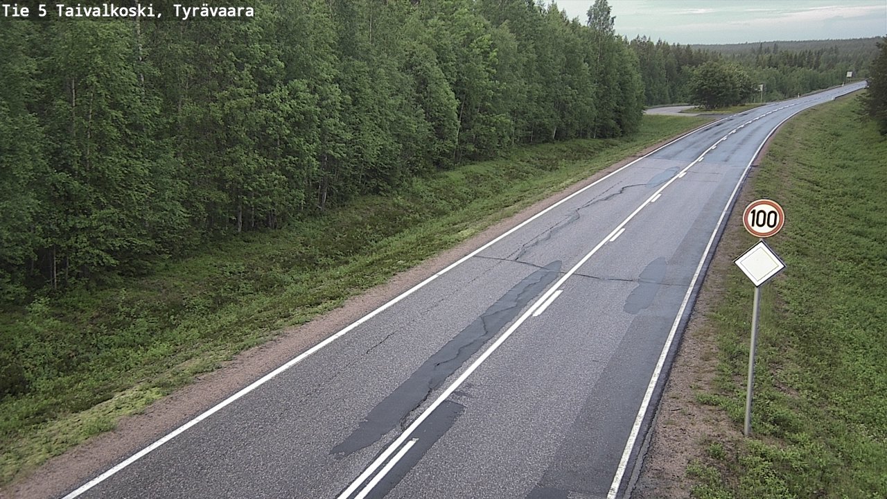 Kelikamerat Kuva Tie 5 Taivalkoski, Tyrävaara, Taivalkoski, Pohjois-Pohjanmaa