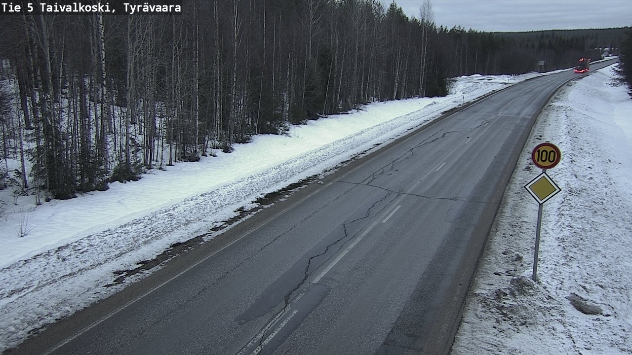 Kelikamerat Kuva Tie 5 Taivalkoski, Tyrävaara, Taivalkoski, Pohjois-Pohjanmaa