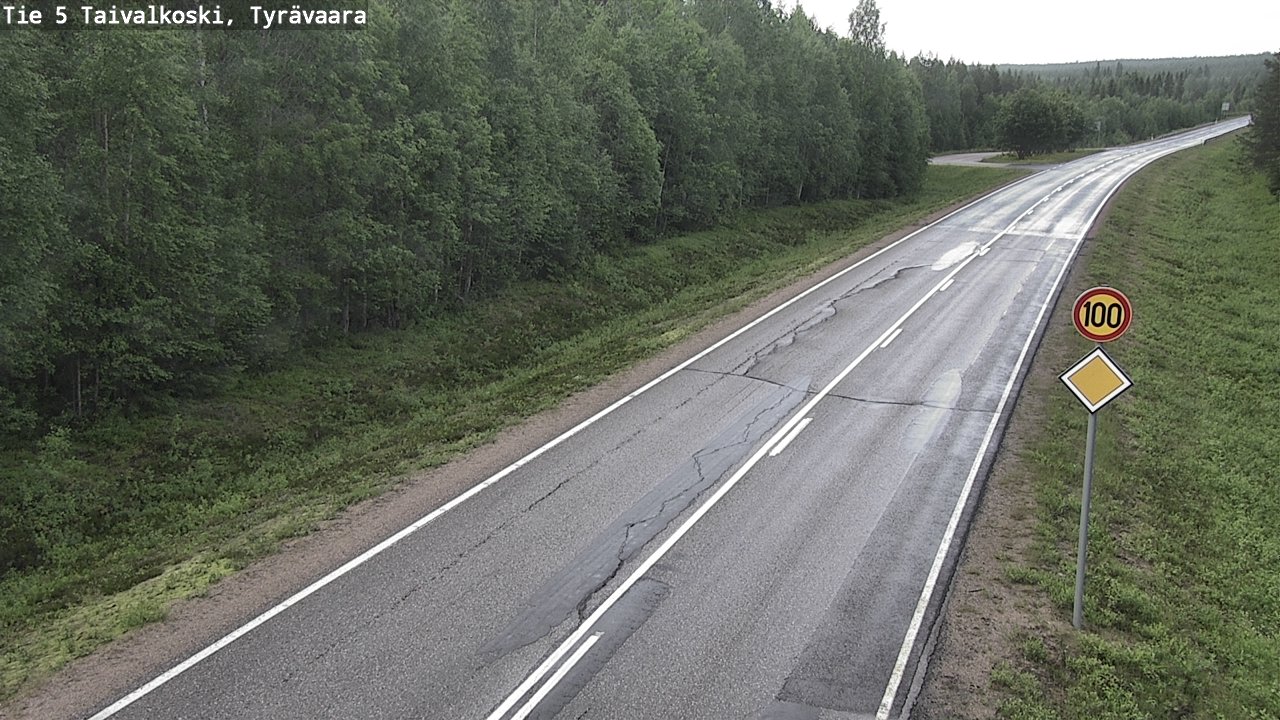 Kelikamerat Kuva Tie 5 Taivalkoski, Tyrävaara, Taivalkoski, Pohjois-Pohjanmaa