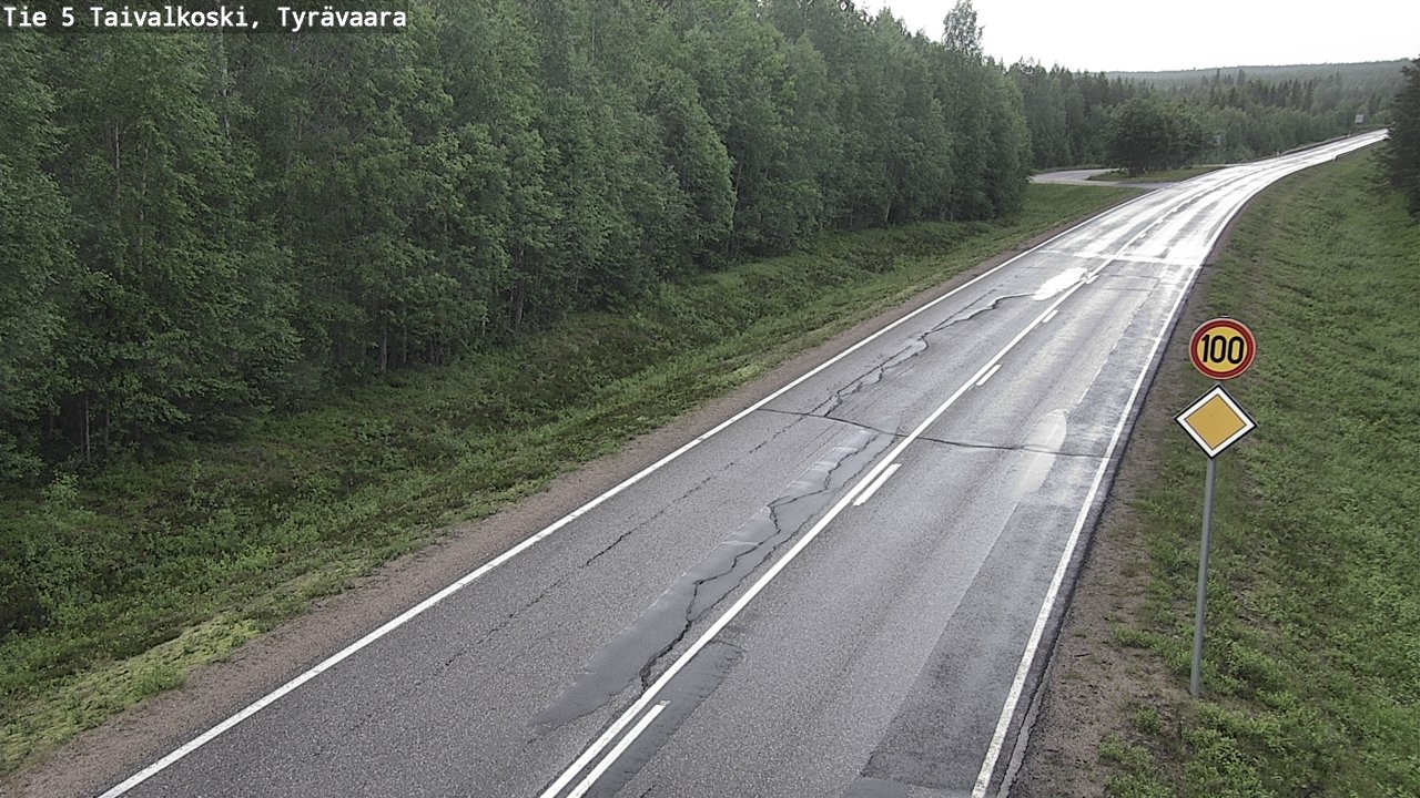 Kelikamerat Kuva Tie 5 Taivalkoski, Tyrävaara, Taivalkoski, Pohjois-Pohjanmaa