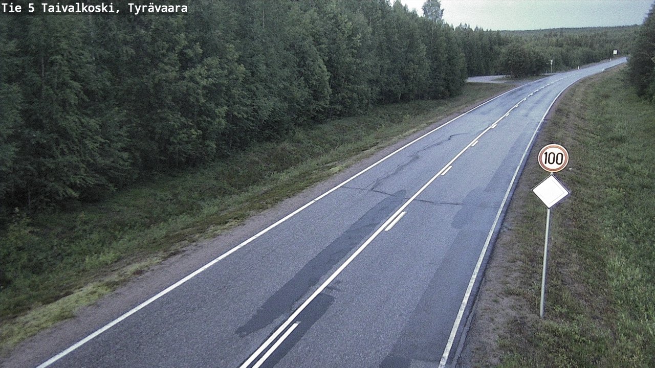 Kelikamerat Kuva Tie 5 Taivalkoski, Tyrävaara, Taivalkoski, Pohjois-Pohjanmaa