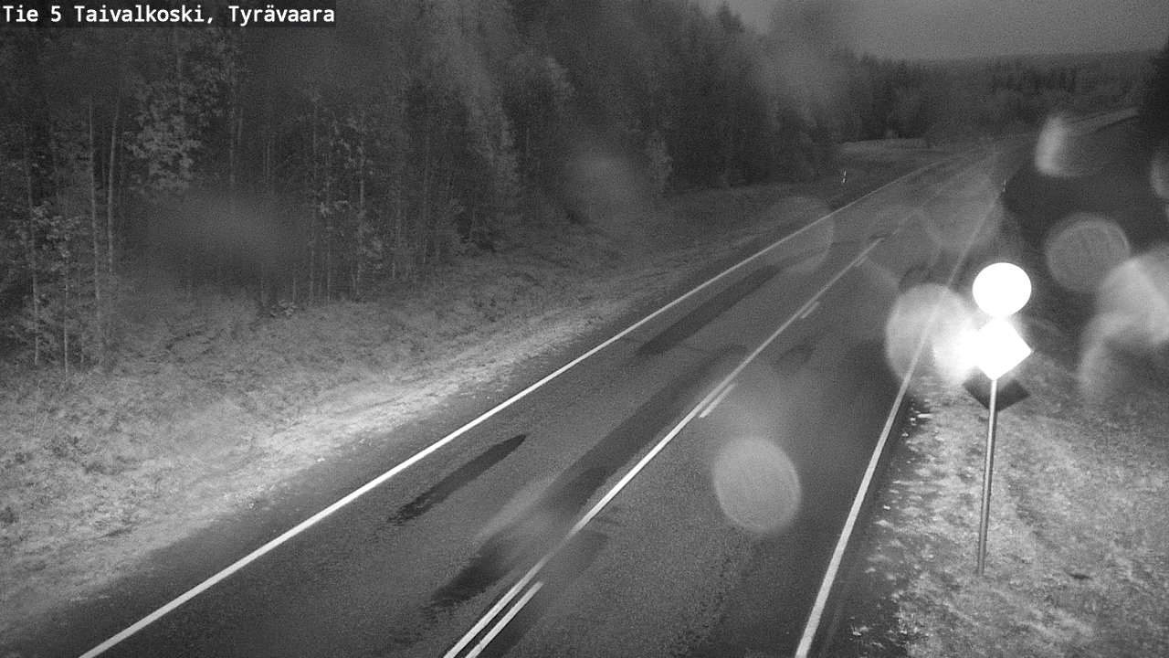 Weather Camera Image Road 5 Taivalkoski, Tyrävaara, Taivalkoski, Pohjois-Pohjanmaa
