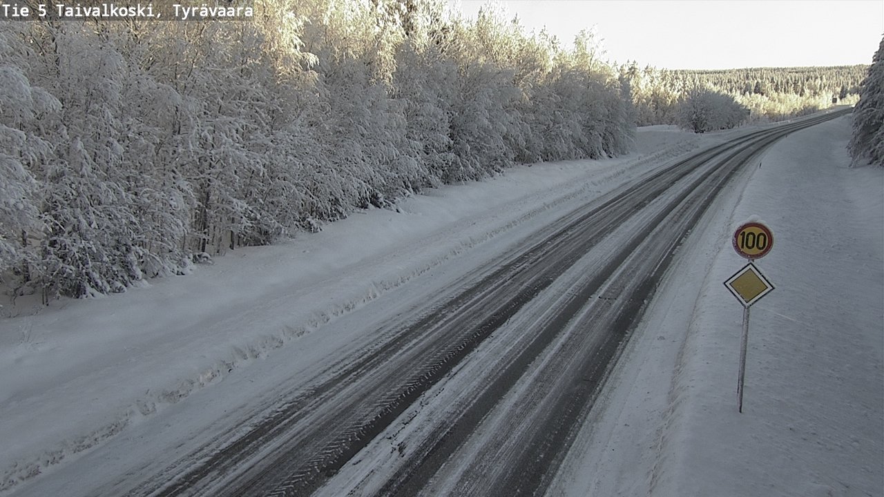 Weather Camera Image Road 5 Taivalkoski, Tyrävaara, Taivalkoski, Pohjois-Pohjanmaa