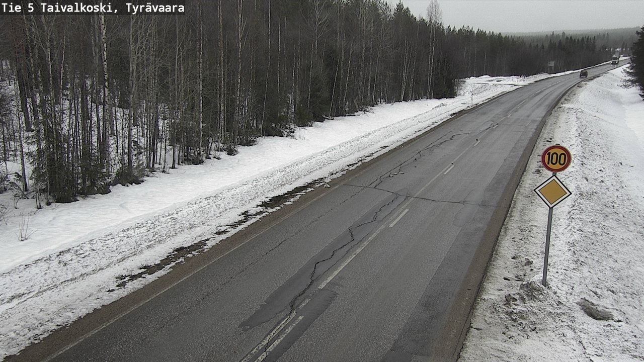 Kelikamerat Kuva Tie 5 Taivalkoski, Tyrävaara, Taivalkoski, Pohjois-Pohjanmaa