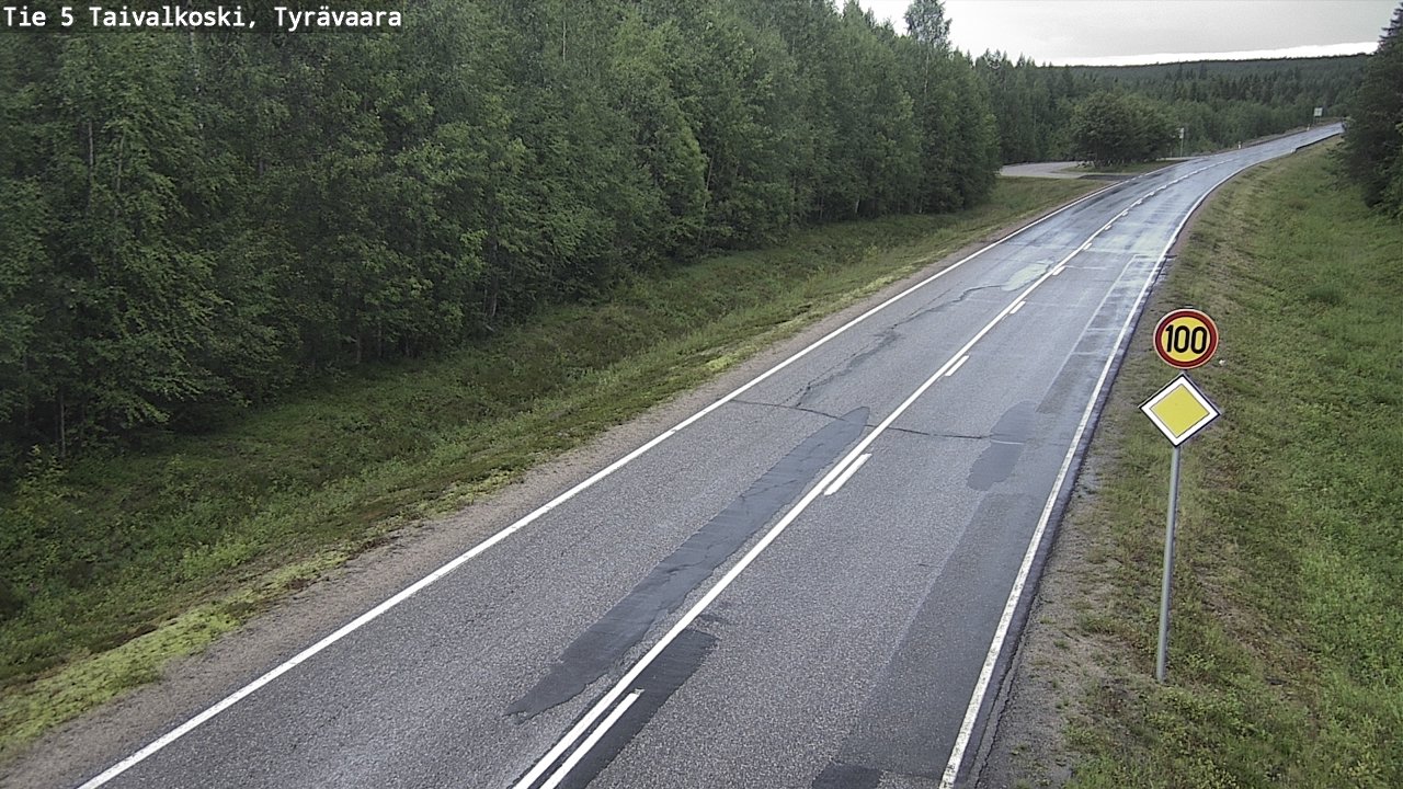 Kelikamerat Kuva Tie 5 Taivalkoski, Tyrävaara, Taivalkoski, Pohjois-Pohjanmaa