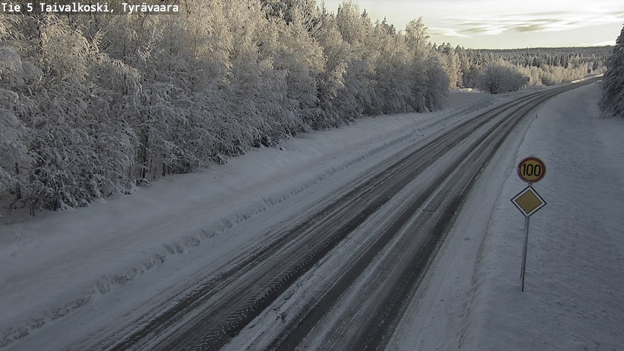 Kelikamerat Kuva Tie 5 Taivalkoski, Tyrävaara, Taivalkoski, Pohjois-Pohjanmaa