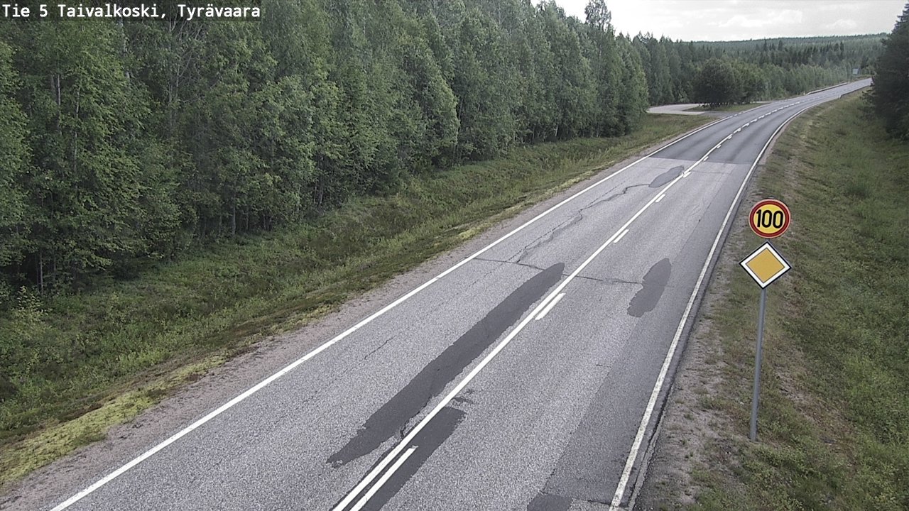 Kelikamerat Kuva Tie 5 Taivalkoski, Tyrävaara, Taivalkoski, Pohjois-Pohjanmaa