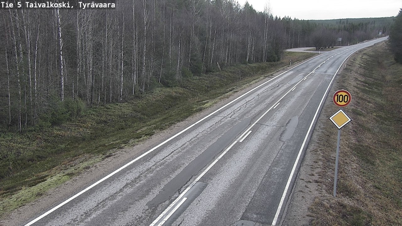 Kelikamerat Kuva Tie 5 Taivalkoski, Tyrävaara, Taivalkoski, Pohjois-Pohjanmaa