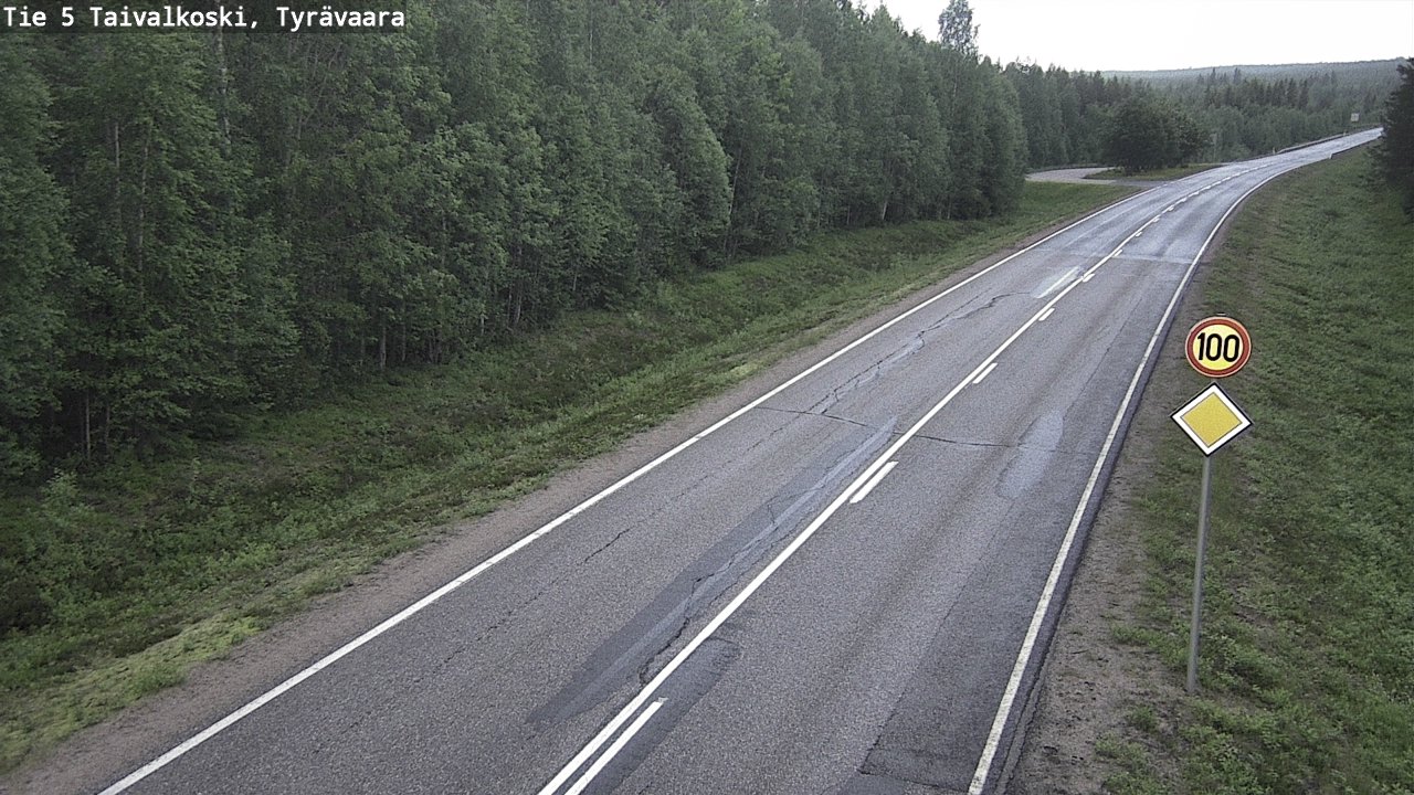 Kelikamerat Kuva Tie 5 Taivalkoski, Tyrävaara, Taivalkoski, Pohjois-Pohjanmaa