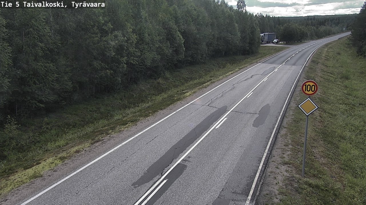 Kelikamerat Kuva Tie 5 Taivalkoski, Tyrävaara, Taivalkoski, Pohjois-Pohjanmaa