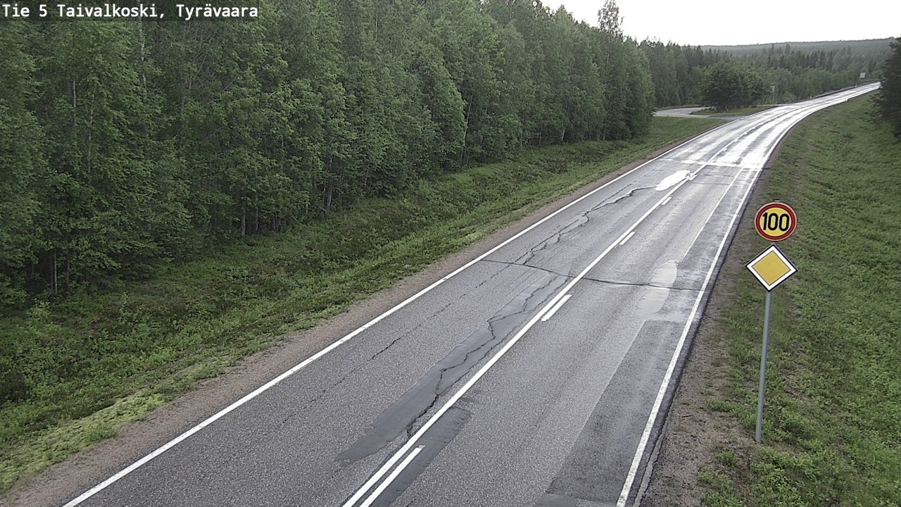 Kelikamerat Kuva Tie 5 Taivalkoski, Tyrävaara, Taivalkoski, Pohjois-Pohjanmaa
