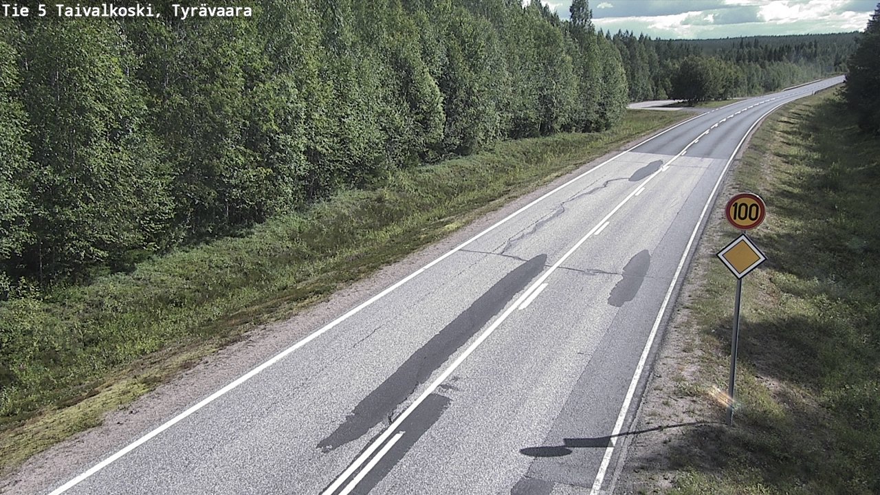 Kelikamerat Kuva Tie 5 Taivalkoski, Tyrävaara, Taivalkoski, Pohjois-Pohjanmaa