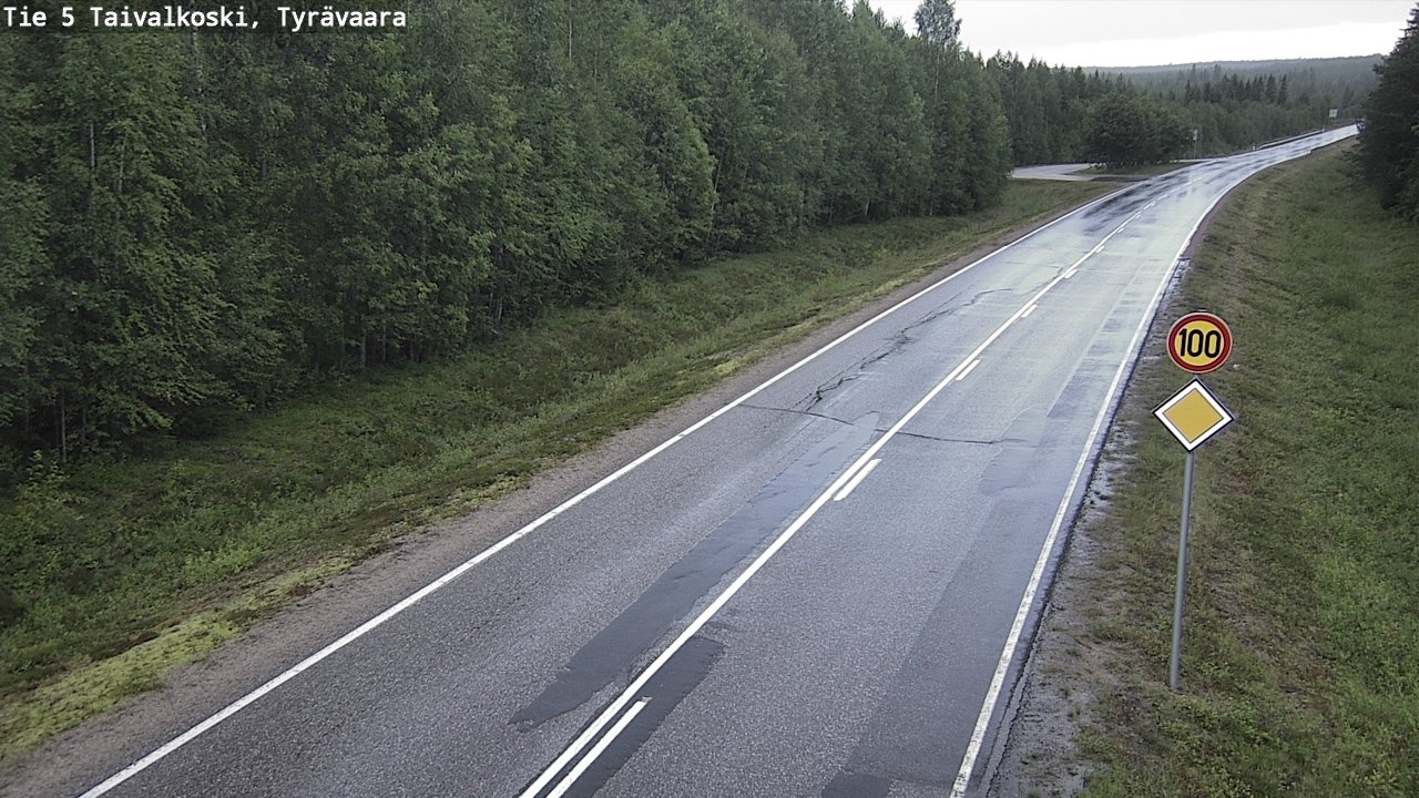 Kelikamerat Kuva Tie 5 Taivalkoski, Tyrävaara, Taivalkoski, Pohjois-Pohjanmaa