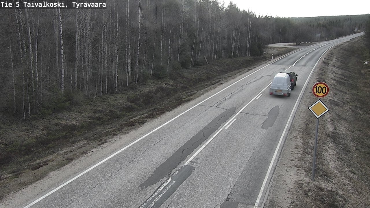 Kelikamerat Kuva Tie 5 Taivalkoski, Tyrävaara, Taivalkoski, Pohjois-Pohjanmaa