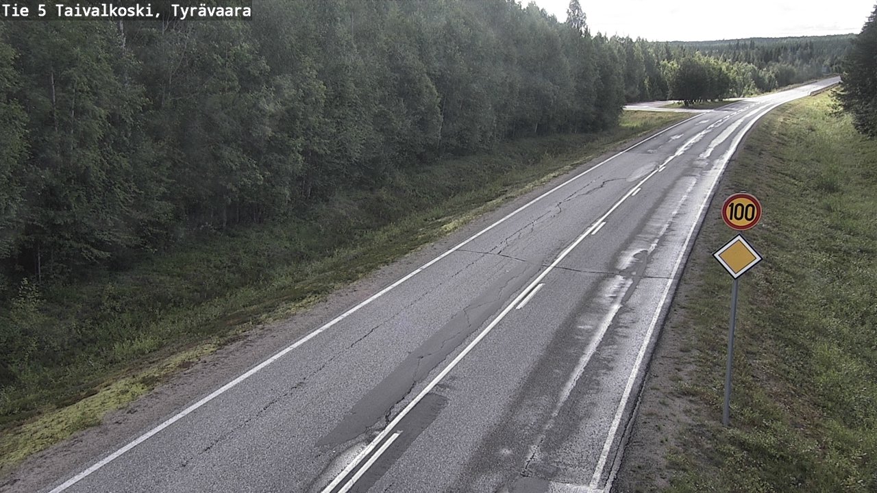 Kelikamerat Kuva Tie 5 Taivalkoski, Tyrävaara, Taivalkoski, Pohjois-Pohjanmaa