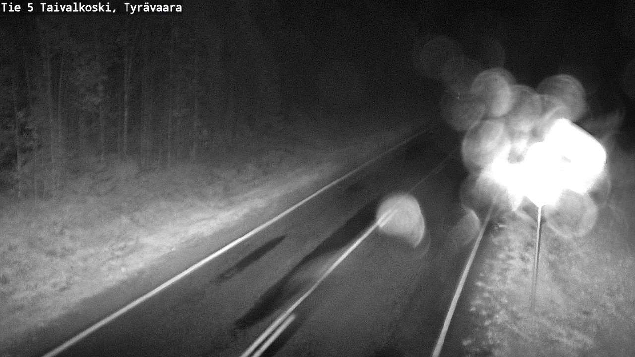 Weather Camera Image Road 5 Taivalkoski, Tyrävaara, Taivalkoski, Pohjois-Pohjanmaa