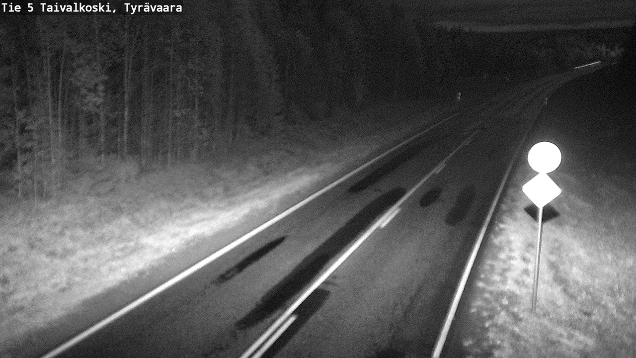 Weather Camera Image Road 5 Taivalkoski, Tyrävaara, Taivalkoski, Pohjois-Pohjanmaa