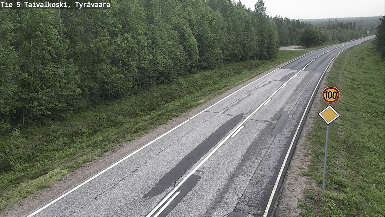 Kelikamerat Kuva Tie 5 Taivalkoski, Tyrävaara, Taivalkoski, Pohjois-Pohjanmaa