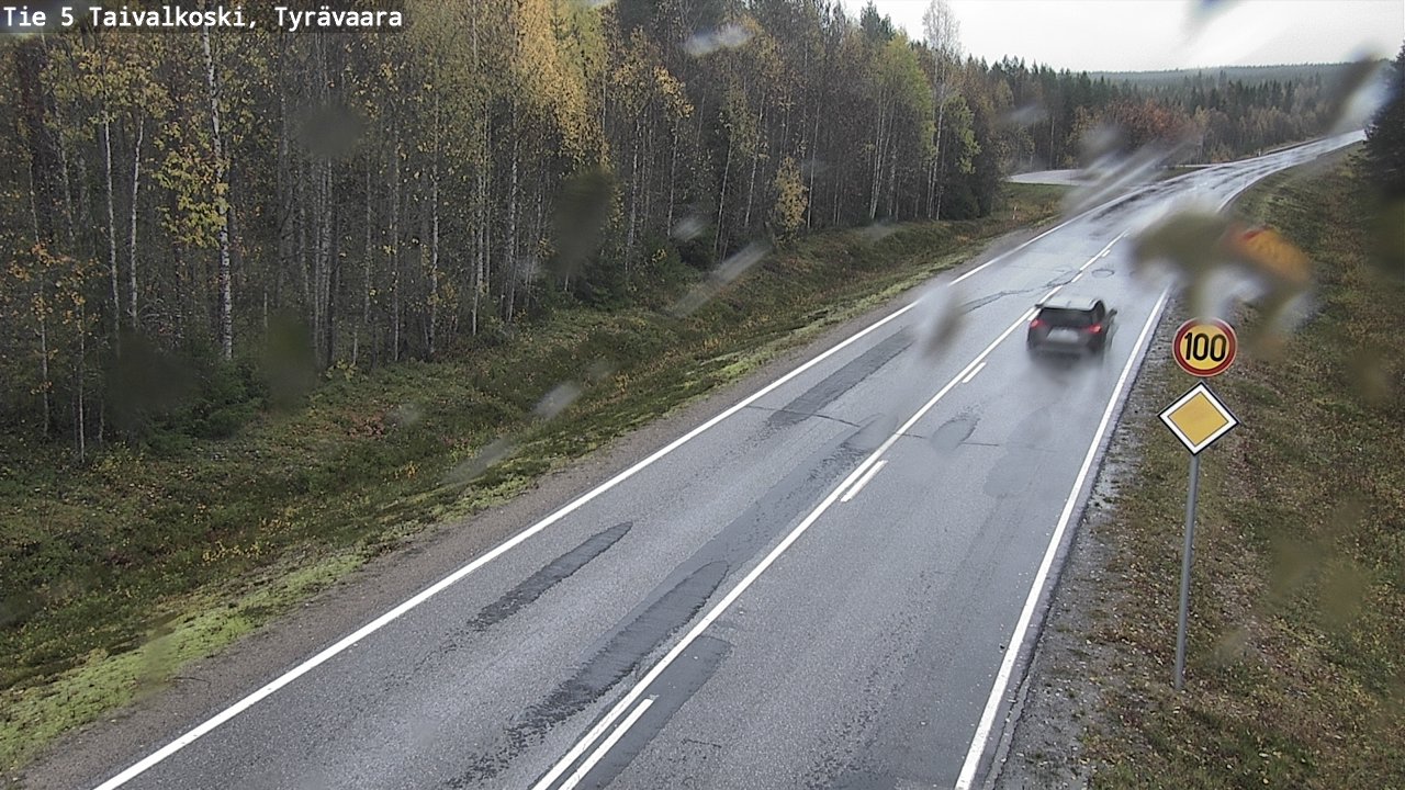 Kelikamerat Kuva Tie 5 Taivalkoski, Tyrävaara, Taivalkoski, Pohjois-Pohjanmaa